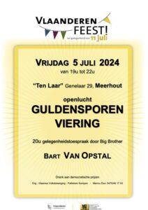 Vrijdag 5 juli: 11 juliviering VVB Pallieters-Kempen